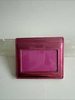 Bloomingdales Metallic Pink credit Card and ID Holder